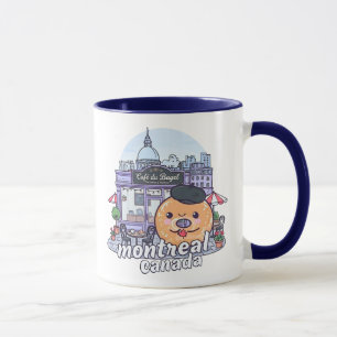 Mug Montréal Québec Canada Joli ciel à l'aquarelle