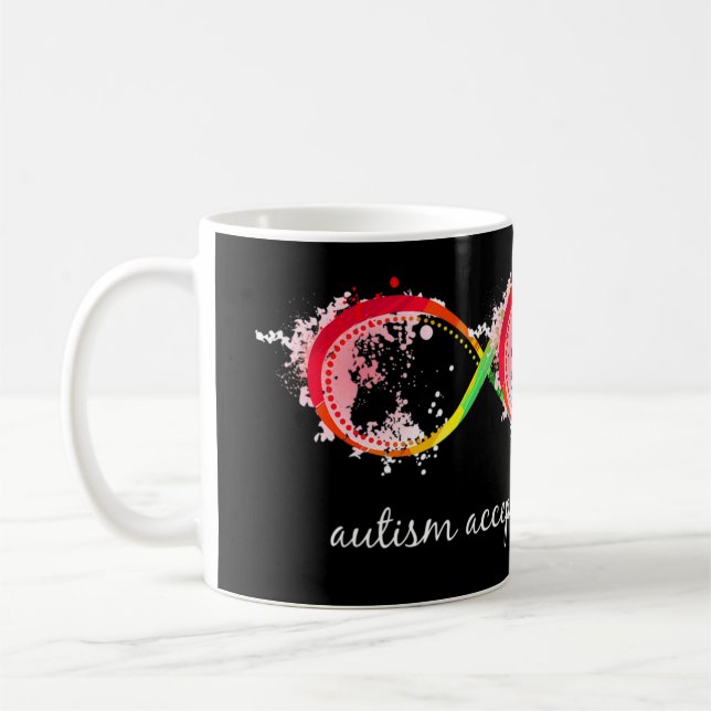 Mug Montrer le soutien à l'autisme et son acceptation  (Gauche)
