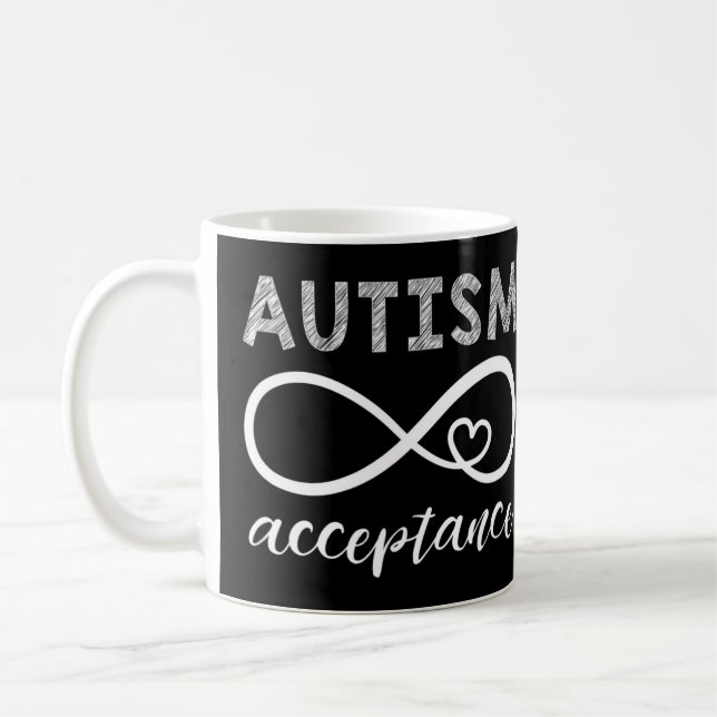 Mug Montrer le soutien pour l'acceptation de l'autisme (Gauche)