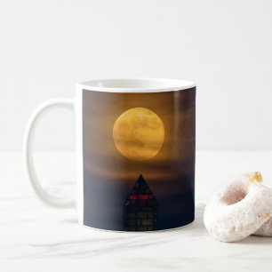 Mug Monument de la super lune sur Washington
