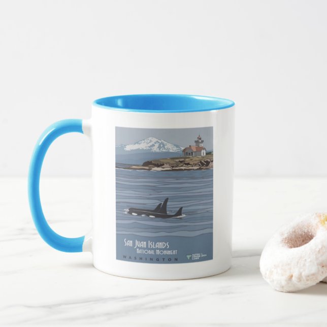 Mug Monument national des îles San Juan (Avec donut)