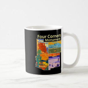 Mug Monument vintage de Four Corners avec le parc nati