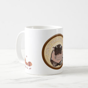 Mug Moo Deng Hippopotame pour Joyeux Noël