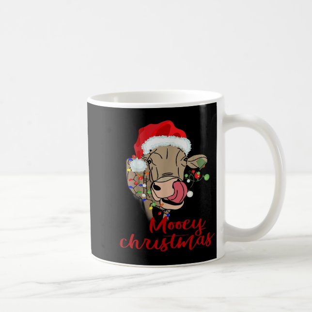 Mug Mooey Christmas Cow T Shirt Heifer Farmer Xmas Gif (Droite)