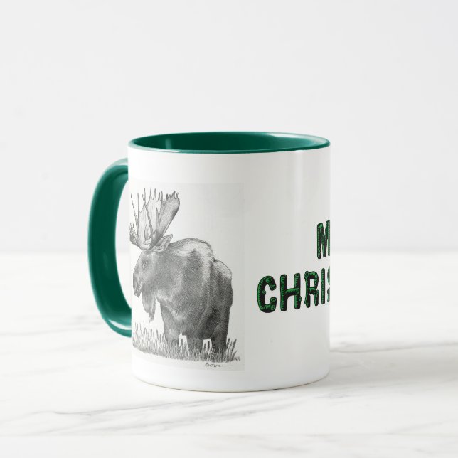 Mug Moose de Noël (Devant gauche)