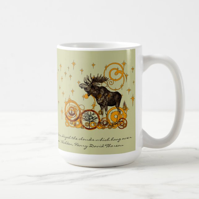 Mug Moose Stein-Walden, Henry David Thoreau Citation (Droite)
