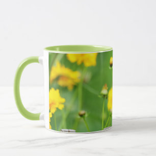 Mug Moqueur chat sur une clôture en bois
