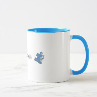 Mug Morceaux bleus de puzzle - sensibilisation sur