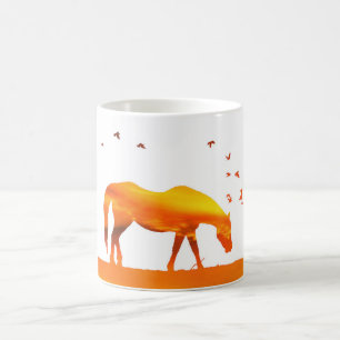 Mug Moring Sunrise Abstraite Horse Coffee Cup