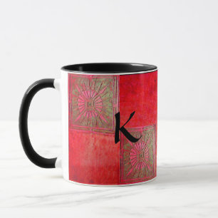 Mug MORNING STAR Pawnee Red Green Monogramme noir