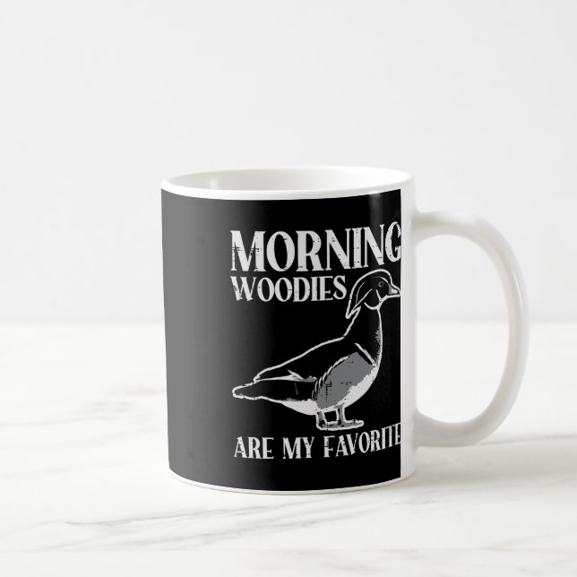 Mug Morning Woody Mon préféré Chasse au canard Chasse  (Droite)