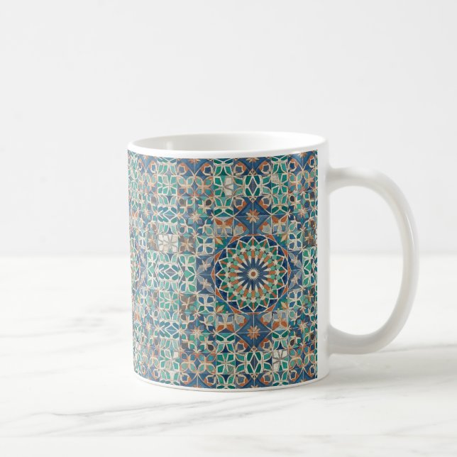 Mug  Moroccan Zellige Tile Pattern (Droite)