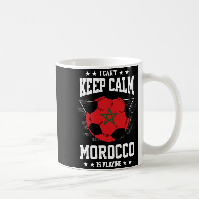Mug Morocco Football Jersey 2022 Flag Funny Soccer Lov (Droite)