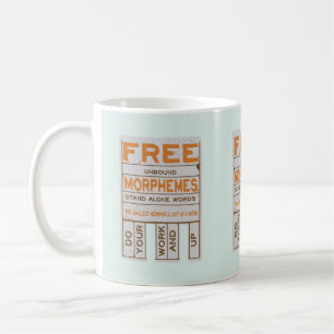Mug Morphèmes libres humoristique structurée littérati