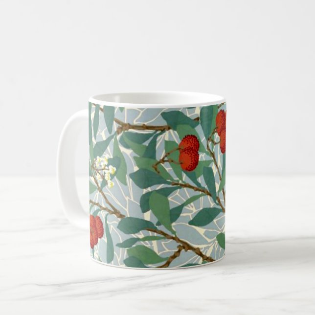 Mug Morris - Arbatus, Berry rouge et turquoise, (Devant gauche)