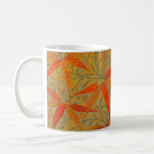 Mug Morris & Co. motif Bamboo Godwin orange et sauge