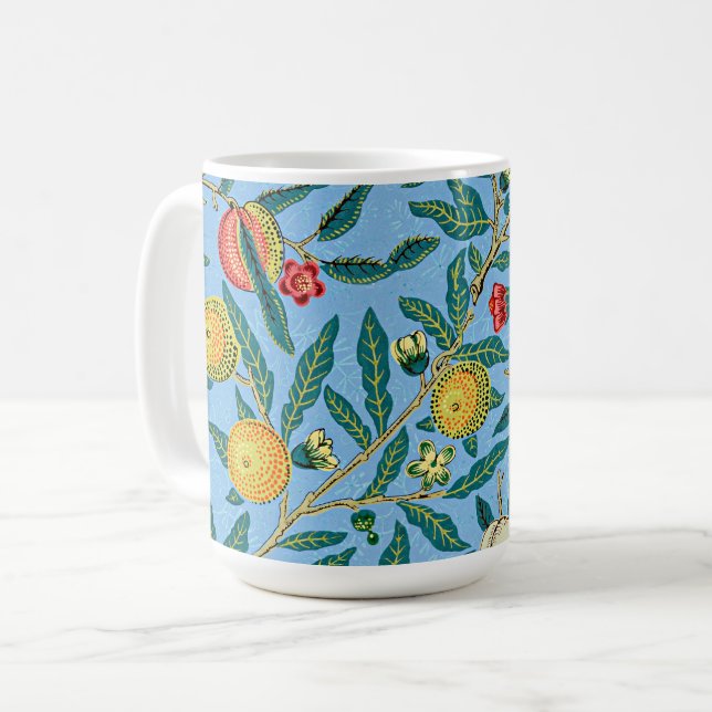 Mug Morris - Quatre fruits, motif populaire, (Devant gauche)