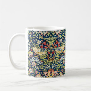 Mug Morris Strawberry Thief Jaune Ivoire Ardoise Bleu