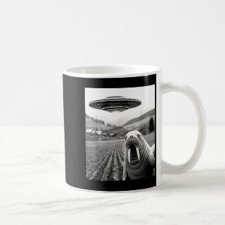 Mug Morse selfie avec UFO Cadeaux drôles de morse Femm