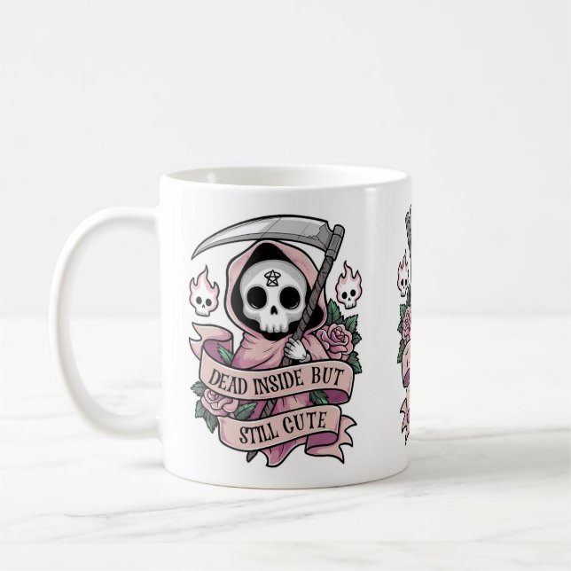 Mug Mort à l'intérieur mais toujours mignon (Gauche)