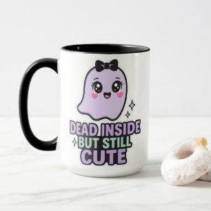 Mug Mort à l'intérieur mais toujours mignon esthétique