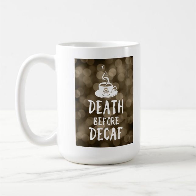 Mug mort avant café décaf (Gauche)