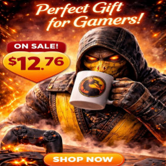 Mug Mortal Kombat Vintage Tee — Petite Taille Y2K Rétr