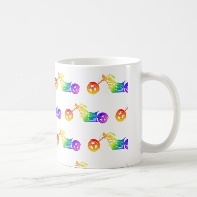 Mug Mortocycle arc-en-ciel (Droite)
