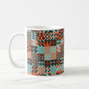 Mug Mosaic design motif sans couture avec diverses géo