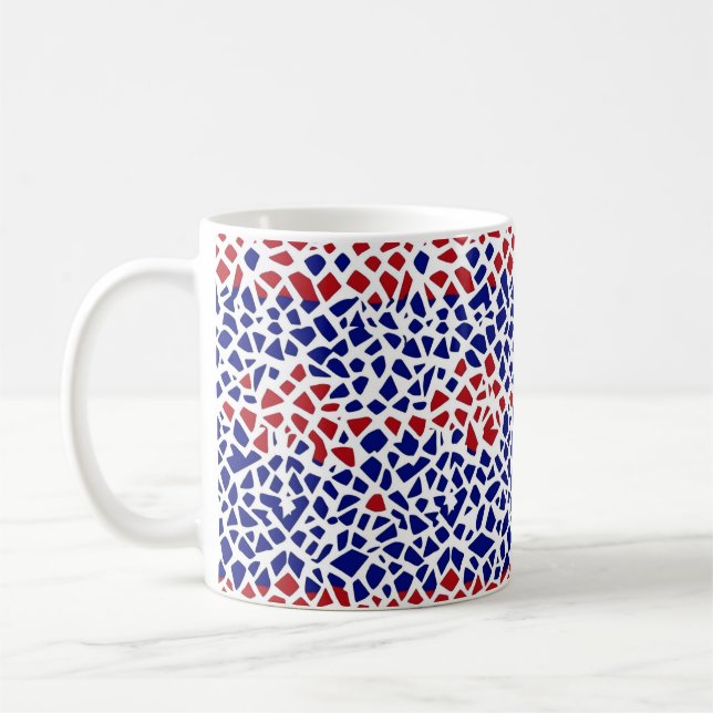 Mug Mosaic Motif Rouge bleu (Gauche)