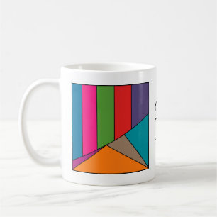 Mug MOSAIC rayures triangles couleur III + vos idées