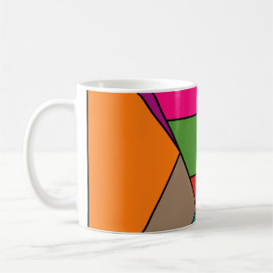 Mug MOSAIC rayures triangles couleur III + vos idées