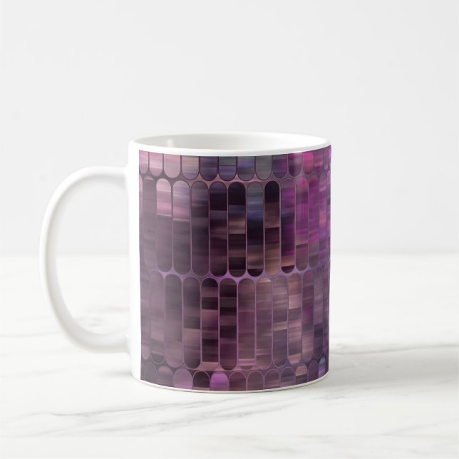 Mug Mosaïque abstraite brillante multicolore avec bril (Gauche)
