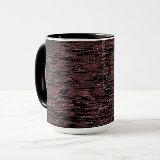 Mug Mosaïque bourguignonne avec arrière - plan brut (Devant gauche)