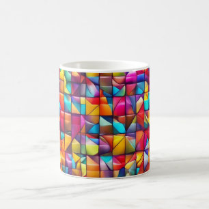 Mug Mosaïque de carreaux de couleur vibrante