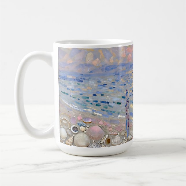 Mug Mosaïque de coquillages Plage Horizon Glow (Gauche)