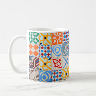 Mug Mosaïque de tuiles de ciment hydraulique, fashi d