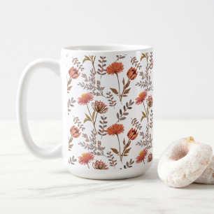 Mug Mosaïque des fleurs d'automne
