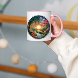 Mug Mosaïque en verre tendu du parc enchanté