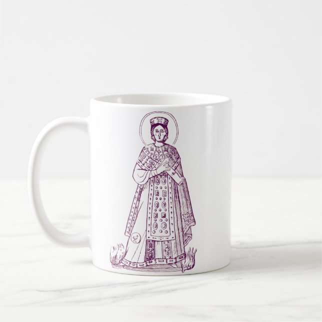 Mug mosaïque grecque de sainte Agnès de Rome (Gauche)