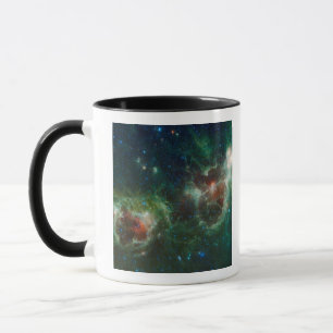 Mug Mosaïque infrarouge du Coeur et de la Soul nebulae