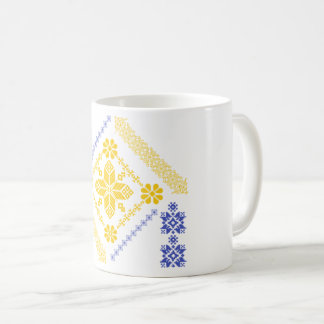 Mug Mosaïque islamique moderne Motif de carreaux jaune