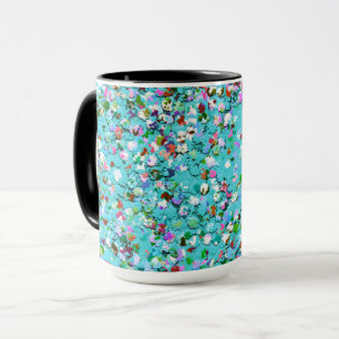 Mug Mosaïque multicolore Parties scintillant moderne G