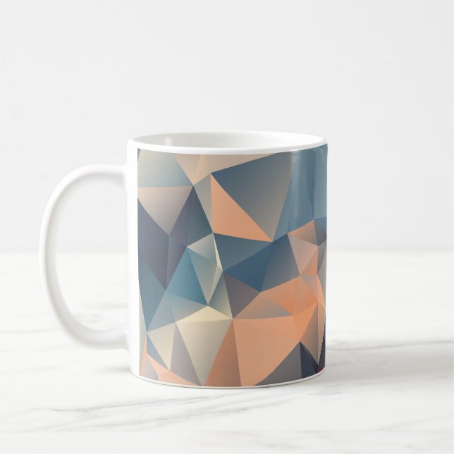Mug Mosaïque polygonale : Elégance géométrique créativ (Gauche)