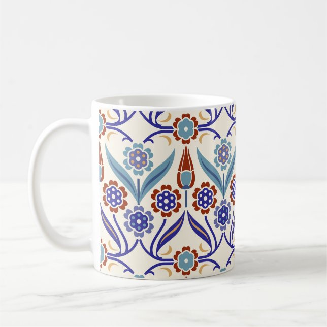 Mug Mosaïque turque : Motif coloré sans couture (Gauche)