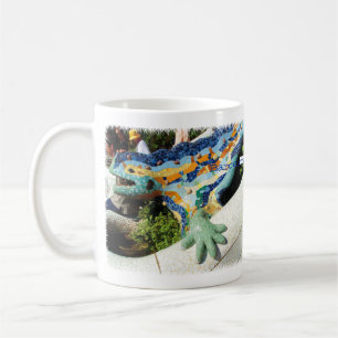 Mug Mosaïques de main de lézard de Barcelone