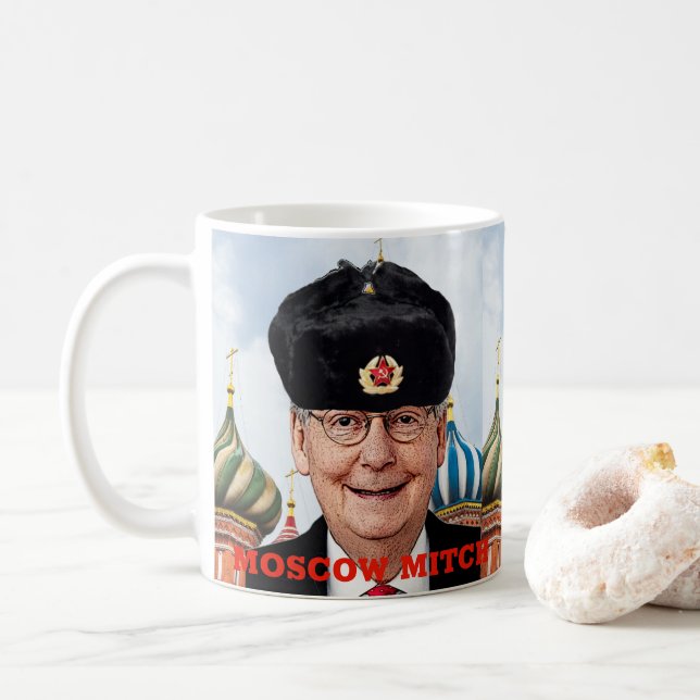 Mug Moscou drôle Mitch (Avec donut)