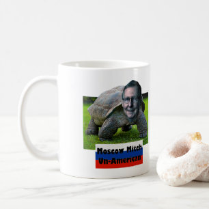 Mug Moscow Mitch est non-américain, tortue, drapeau, Z