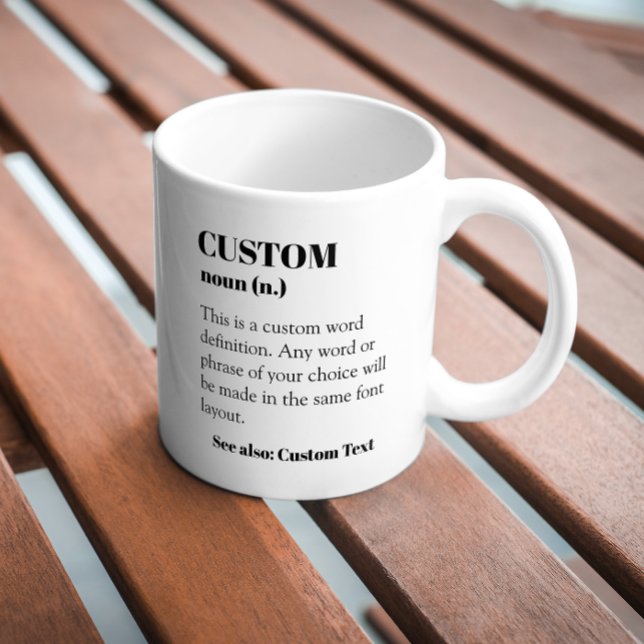 Mug Mot de définition personnalisée Noun Cadeau Café M (Créateur téléchargé)