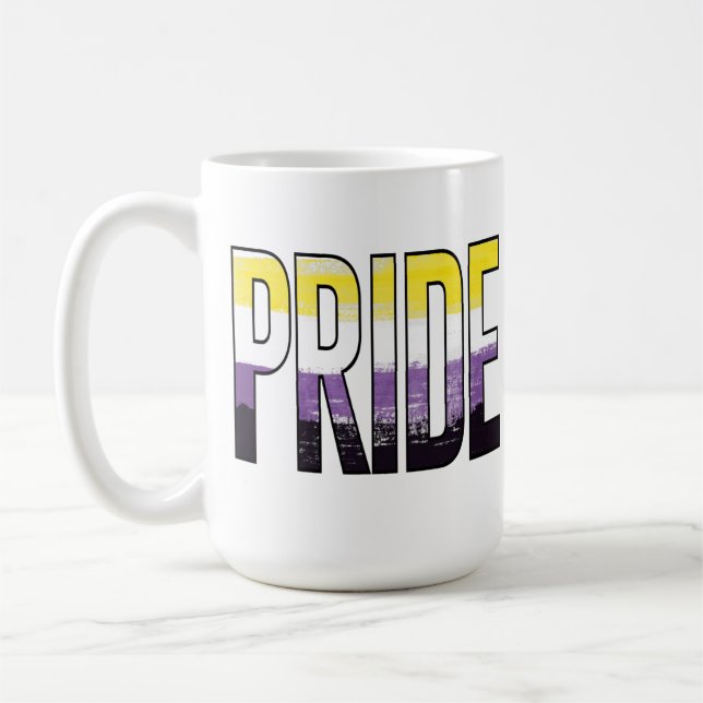 Mug Mot de fierté non binaire (Gauche)